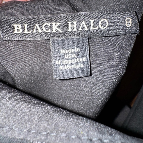 Black Halo Lena Colorblock Jumpsuit Black Size 8 - Picture 13 of 16